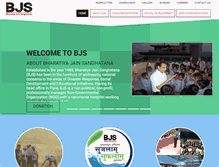 Tablet Screenshot of bjsindia.org